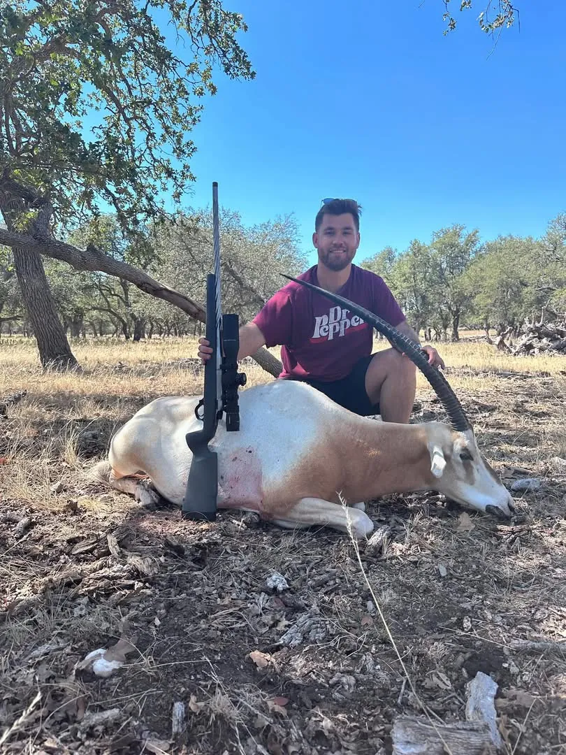 Scimitar-Horned Oryx trophy at Black Eagle Ranch