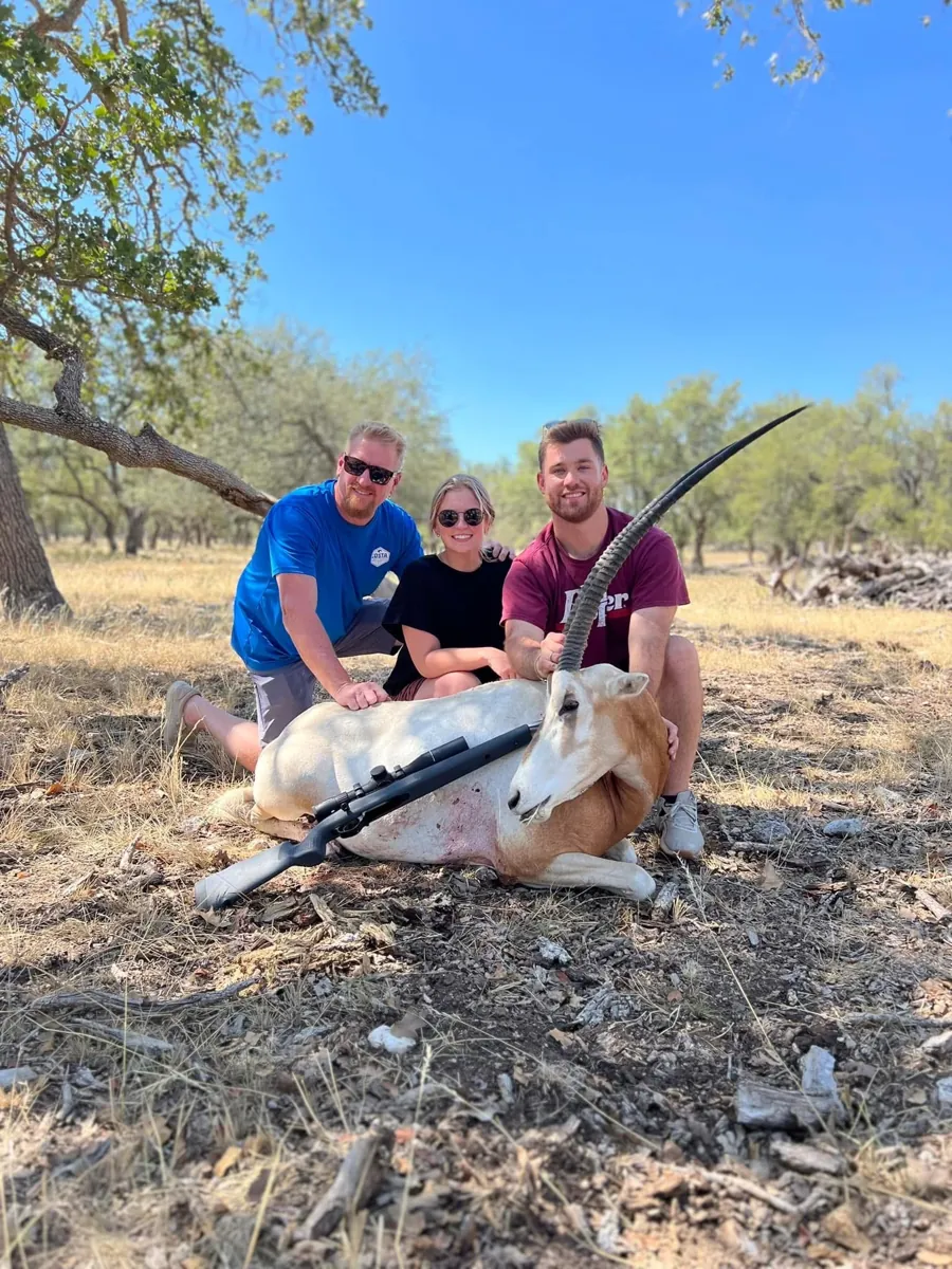 Scimitar-Horned Oryx trophy at Black Eagle Ranch